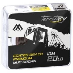 Mikado braıd hooklınk coated braıd premıum brown 20lbs /10 m 1 Adet