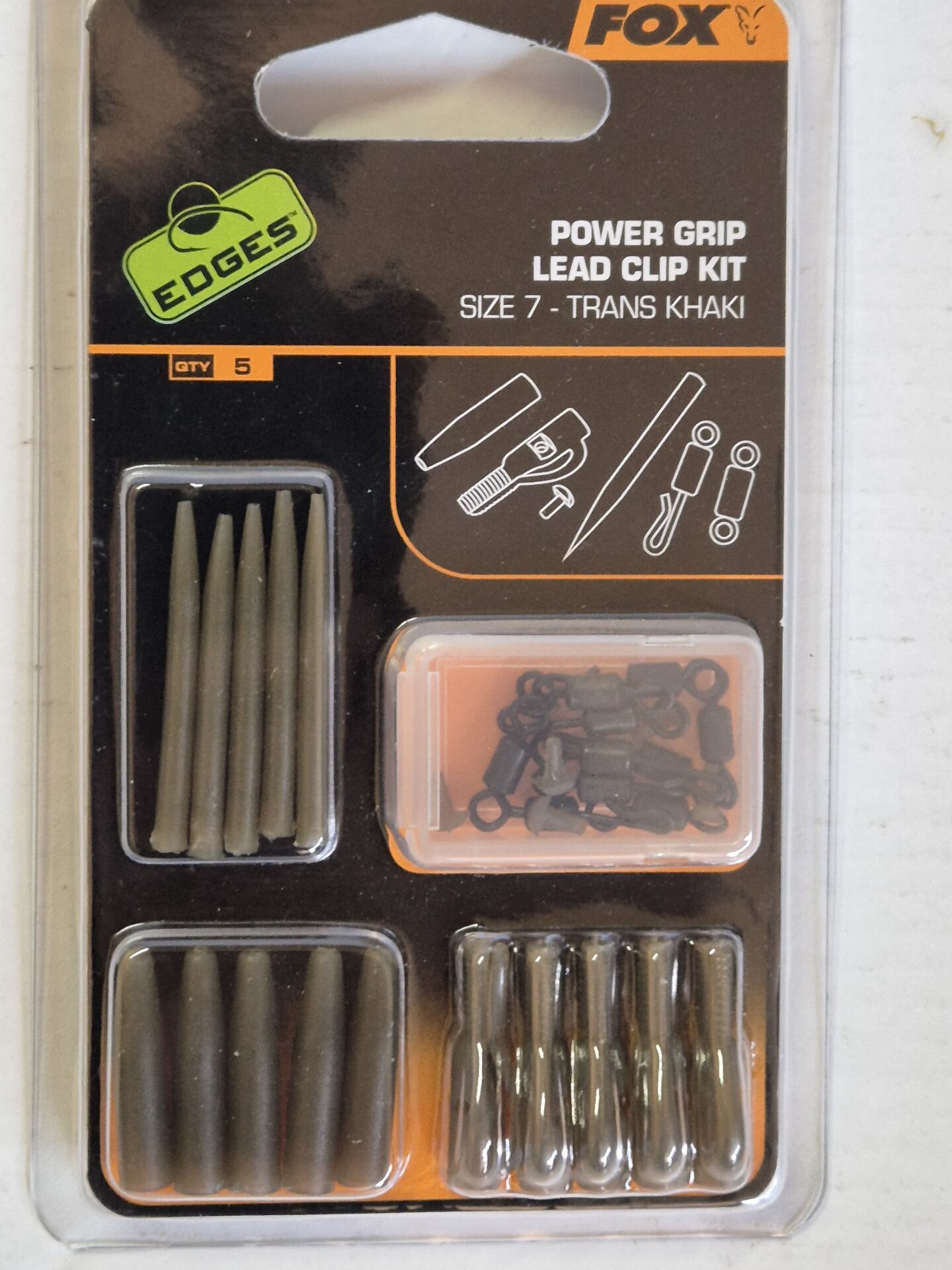 Fox Edges Surefit Lead Clip Kit - Kurşun Aparatı